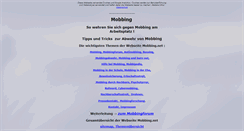 Desktop Screenshot of mobbing.net